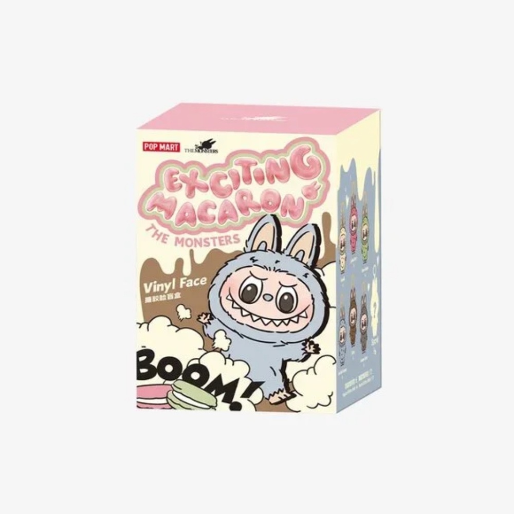 [NEW] POPMART Labubu Exciting Macaron Vinyl Plush Keychain Bag Charm Soymilk - Picture 9 of 11